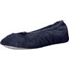 Isotoner Ballerine da donna Chevron Microterry Ballerina, Blu mare, 37/38.5 EU