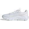 adidas Uomo Cloudfoam Flex Laces Shoes, Ftwr White/Ftwr White/Grey Two, 44 2/3 EU