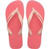 Havaianas Top Logo Pop Up Unisex - Adulto FlipFlop Pink Porcelain 33 EU