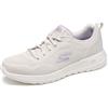Skechers Donna Go Walk Joy Violet Scarpe da Allenamento, off White Textile/Lavender Trim, 37.5 EU