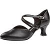 Diamant Scarpe da Ballo da Donna 113-009-034 - Pelle Nera - 5,5 cm Spagnolo - Suola di Cuoio Grezzo - Taglia: UK 1,5