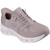 Skechers Donna Glide-Step Pro Slip-In ALLENATRICE, Taupe Mesh/Silver Trim, 39.5 EU