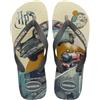 Havaianas Top Harry Potter Unisex - Adulto FlipFlop Beige/Grey Steel 41 EU