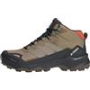 adidas Uomo Terrex Skychaser Ax5 Mid Gore-Tex Hiking Shoes, Cardboard/Blanch Cargo/Semi Impact Orange, 38 2/3 EU