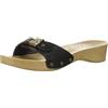 Dr.Scholl's SHOES Dr. Scholl's Shoes Classic Faux Wood Slide Sandal, Ciabatta Donna, Black Snake Print, 36.5 EU
