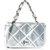 NAEMI Schultertasche Im Metallic-Look, Borsa a Tracolla Donna, Taglia Unica