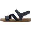 CA'SHOTT A/S Casalice Velcro Elastic Sandal Nubuck, Piatti Donna, Blu Marino, 39 EU