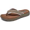 Skechers - Supreme Bosnia Sandal, Infradito da Uomo, Beige (Tan), 41