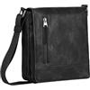 camel active borsa a tracolla Traces Flap Bag Top Zip Black nero