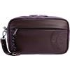 Coronel Tapiocca Pochette A Mano Uomo Borsa da Polso Alfredo, borsello Marrone, 26x7x15 cm