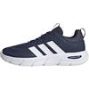 adidas Uomo Cloudfoam Flex Elastic Laces Shoes, Dark Blue/Ftwr White/Shadow Navy, 44 EU
