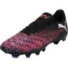 Puma Future 8 Play FG/AG Wn's - Scarpe da Calcio Femmina, Puma Black-Puma White-Glowing Red,