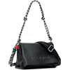 Desigual borsa a tracolla Half Logo Venecia 4.0 Crossbody Bag Black nero