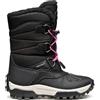 Geox J Himalaya Girl B Ab, Stivali Alti al Ginocchio, Nero Fucsia, 26 EU
