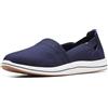 Clarks Brezza Passo II, Mocassino Donna, Tessuto Blu Scuro, 37 EU