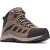 Columbia Crestwood Mid Wp, Scarponi da trekking ed escursionismo impermeabili a vita media Uomo, Cordovan Squash, 42.5 EU
