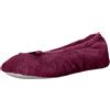 isotoner Ciabatte da donna Chevron Microterry Ballerina e suola in tessuto per comfort, Rosa viola, 39/40 EU
