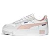 PUMA Women Carina Street Scarpe da ginnastica, Puma White Rose Dust Feather Gray, 37.5 EU