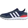 adidas Uomo Run 60S 4.0 Shoes, Dark Blue/Cloud White/Aurora Ink, 39 1/3 EU