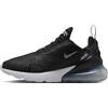 Nike Air Max 270 Scarpe per Il Tempo Libero da Donna Black/Metallic Silver/White 36