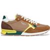 Pepe Jeans Brit Colors M, Sneak Uomo, Brown, 42 EU