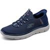 Skechers Uomo Slip-Ins Summits Scarpe da Ginnastica di Alta Gamma, Black/Black