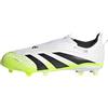 Adidas Unisex - Bambini Predator League Laceless Firm Ground Football Boots Kids, Cloud White/Core Black/Lucid Lemon, 29 EU