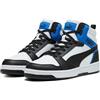PUMA Rebound V6, Scarpe da ginnastica Unisex - Adulto, Black White Team Royal, 38 EU