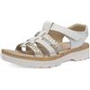 ARA Capri, Sandali Donna, Bianco Platino, 41 EU