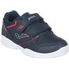 Joma W.School Jr 2533 Marino Rojo, Scarpe da Ginnastica, Blu Scuro Rosso, 24 EU