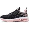 MAFEKE Donna Air Scarpe da Ginnastica Leggero Antiscivolo Respirabile Sportive Scarpa Air Cuscino Corsa Fitness Running Sneakers Casual all'Apert, Polvere Nera 41 EU