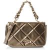 NAEMI Schultertasche Im Metallic-Look, Borsa a Tracolla Donna, Taglia Unica