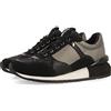 GIOSEPPO Sneakers grigio piombo monocolore da donna ebenau con base di nylon e suola con zeppa bassa