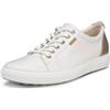 ECCO Soft 7, Scarpe da Ginnastica Donna, Bianco Pure Bianco Gold Exclusive, 41/42 EU