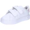 adidas Advantage Shoes Kids, Scarpe da Tennis Unisex - Bimbi 0-24, Cloud White Cloud White Clear Pink, 23.5 EU