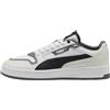 PUMA Sneakers Court Classic Street Unisex 38, White Black Vapor Gray