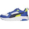 PUMA Trinity 2 LT JR Sneaker, Feather Grey Navy-Royal Sapphire, 4.5 UK, Piuma Grigio PUMA Navy Royal Sapphire, 4.5 UK