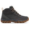 Columbia Newton Ridge Plus II - Scarponcini da Trekking Impermeabili in Pelle Scamosciata, Grigio Scuro/Ambra Oro, 41.5 EU