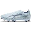 Puma Scarpa da Calcio Unisex Ultra 6 Match FG/AG, Icy Blu Bianco-Blu, Numero 39, Icy Blue Puma Bianco Blu Gioiello, 39 EU