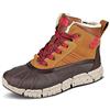 Geox J Flexyper Boy B Abx, Stivaletti Bambini e ragazzi, Lt Brown Dk Red, 37 EU