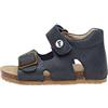 FALCOTTO BEA-Sandali in pelle con fibbia e velcro, Blu 26