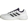 adidas Gamecourt 2.0 Tennis Shoes, Scarpe da Tennis Uomo, Core White Core Black Aurora Plum, 36 2/3 EU