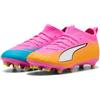 PUMA Ultra 6 Match FG/AG JR Scarpe da Calcio, Poison Pink White-Sun Stream-Bright Aqua Black, 4.5 UK, Poison Pink PUMA White Sun Stream Bright Aqua PUMA Black, 4.5 UK