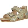 Falcotto Sandali in pelle con fibbia e strappo