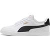 PUMA Unisex Puma Shuffle Sneakers, Puma White-Puma Black-Puma Team Gold, 37.5 EU
