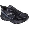 Skechers Edgeride Misty Skies Sneaker Donna, Pelle Nera Duraleather Mesh Trim, 36 EU
