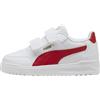 PUMA Shuffle Downtown Lo V PS Sneaker, White-Candy Apple Gold, 2.5 UK Bambino, Puma Bianco Candy Apple PUMA Oro, 35 EU