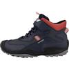 Geox J New Savage Boy B A, Scarpe a Collo Alto Bambini e ragazzi, Navy Red, 24 EU