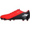 Skechers SKX_2 Academy FG - Scarpe da Calcio da Uomo, Leggere, con Tacchetti da Calcio, Colore Rosso Sintetico/Bordo Nero, Taglia 40