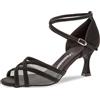 Diamant Latein Tanzschuhe, Scarpe Da Ballo Donna, Standard & Latino, Nero, 42 EU (8 UK)